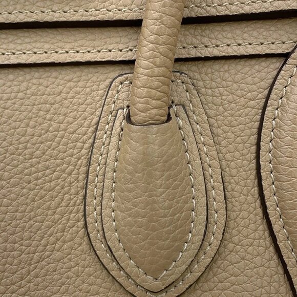 CELINE Luggage shopper Size Nano Leather Beige 189243 - Picture 8 of 16